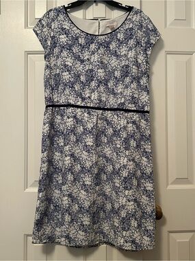 Ann Taylor LOFT Cap Sleeve Floral Dress Women's Size 14